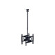 Multibrackets Public Ceilingmount Medium Back to Back - Kit montaggio (montaggio a soffitto, palo telescopico, 2 piastre) - per