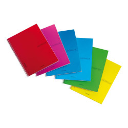 Blasetti Colorclub PPL - Taccuino - rilegatura a spirale - A5 - 70 fogli / 140 pagine - quadretti - 4 fori - disponibile in col