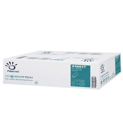 Asciugamani piegati a Z Dissolve Tech - 2 veli - 20 gr - goffratura a onda - 20,3 x 24 cm - bianco - Papernet - conf. 200 pezzi