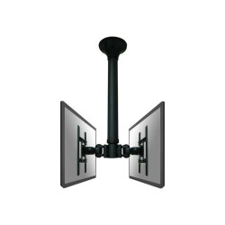 Neomounts FPMA-C200D - Staffa - video full-motion - per 2 display LCD - nero - dimensione schermo: 10"-40" - installabile a sof