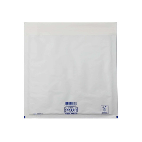 Busta imbottita Sacboll - FG (25 x 39 cm) - carta - bianco - Blasetti - conf. 10 pezzi