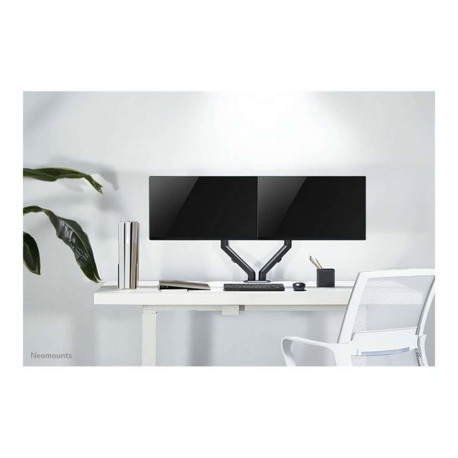 Neomounts FPMA-D650D - Kit montaggio - video full-motion - per 2 display LCD - acciaio - nero - dimensione schermo: 17"-27" - i