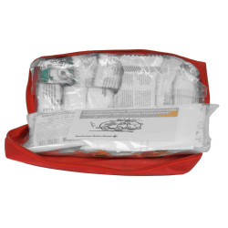 Astuccio di pronto soccorso per auto Soft Bag DIN 13164 2022 - 21,5 x 15 x 8,5 cm - rosso - PVS