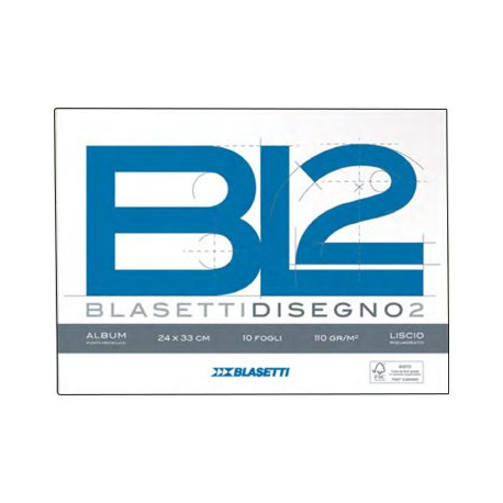 Blasetti Disegno 2 - Album - 240 x 330 mm - 10 fogli - bianco