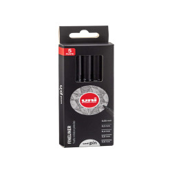 Astuccio Pin fineliner - nero - Uni Mitsubishi - conf. 5 pezzi