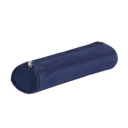 Astuccio Tombolino Basic con cerniera - 22x8Ø8cm - blu - Pagna
