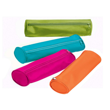 Astuccio Tombolino con cerniera - 22x8xØ8cm - colori assortiti - Pagna