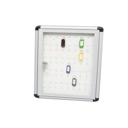 Bacheca murale portachiavi - 30 x 45 cm - 45 posti chiave - Metalplus
