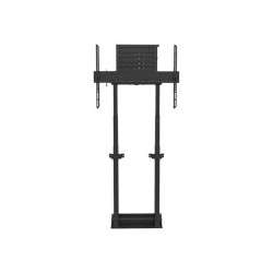 Neomounts WL55-875BL1 - Kit montaggio (montaggio a muro) - motorizzato - per pannello piatto - bloccabile - acciaio - nero - di
