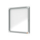 Bacheca per esterni - fondo magnetico bianco - 4 fogli A4 - verticale - Nobo