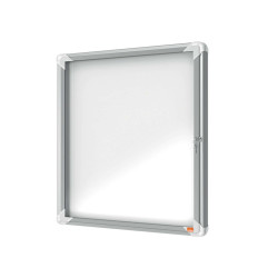 Bacheca per esterni - fondo magnetico bianco - 4 fogli A4 - verticale - Nobo