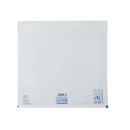 Busta imbottita Sacboll - H (29 x 42 cm) - carta - bianco - Blasetti - conf. 10 pezzi
