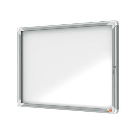 Bacheca per esterni - fondo magnetico bianco - 6 fogli A4 - orizzontale - Nobo