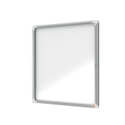 Bacheca per esterni - fondo magnetico bianco - 9 fogli A4 - verticale - Nobo