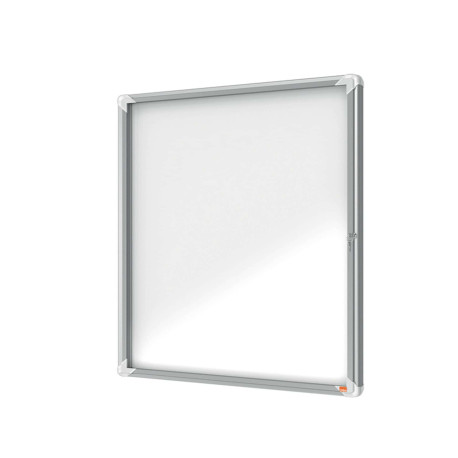 Bacheca per esterni - fondo magnetico bianco - 9 fogli A4 - verticale - Nobo