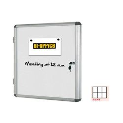 Bacheca per interni - fondo bianco magnetico - 6 fogli A4 - orizzontale - Bi-Office