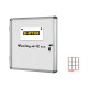 Bacheca per interni - fondo bianco magnetico - 9 fogli A4 - verticale - Bi-Office