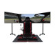 Next Level Racing Free Standing Triple Monitor Stand - Kit montaggio (supporto da pavimento) - per 3 pannelli LCD / plasma - di