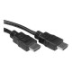Nilox - Cavo HDMI con Ethernet - HDMI maschio a HDMI maschio - 2 m - nero