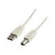 Nilox - Cavo USB - USB Tipo B (M) a USB (M) - USB 2.0 - 80 cm - bianco