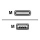 Nilox - Cavo USB - USB-C (M) a USB Tipo A (M) - USB 3.1 - 1 m