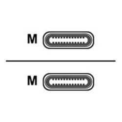 Nilox - Cavo USB - USB-C (M) a USB-C (M) - USB 3.2 Gen 2 - 1 m - nero
