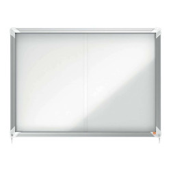 Nobo - Bacheca chiusa - montabile a parete - 625 x 890 mm - 8 x A4 - magnetica - bianco