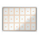 Nobo - Bacheca chiusa - montabile a parete - 944 x 1349 mm - 18 x A4 - metallo - magnetica - bianco