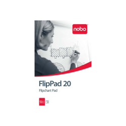 Nobo - Lavagna a fogli mobili - 671 x 965 mm - 20 fogli - quadretti (pacchetto di 10)