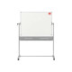 Nobo - Lavagna bianca - a pavimento - 1200 x 900 mm - smaltata - magnetica - fronte e retro - reversibile - mobile
