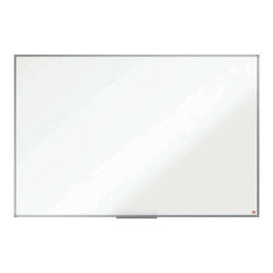 Nobo Basic - Lavagna bianca - montabile a parete - 1500 x 1000 mm - acciaio - magnetica - bianco - cornice in alluminio