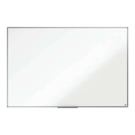 Nobo Basic - Lavagna bianca - montabile a parete - 1500 x 1000 mm - acciaio - magnetica - bianco - cornice in alluminio