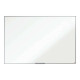 Nobo Basic - Lavagna bianca - montabile a parete - 1800 x 1200 mm - acciaio verniciato - magnetica - bianco - cornice argento