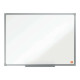 Nobo Basic - Lavagna bianca - montabile a parete - 600 x 450 mm - acciaio - magnetica - bianco - cornice argento