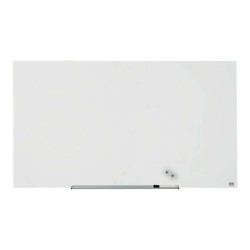 Nobo Diamond - Lavagna bianca - montabile a parete - 1264 x 711 mm - vetro temperato - magnetica - bianco
