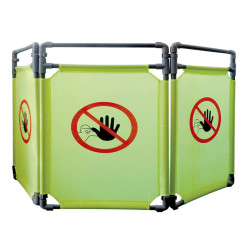 Barriera per interni - NO ENTRY - 3 pannelli - 170 x 100 cm - PL - giallo