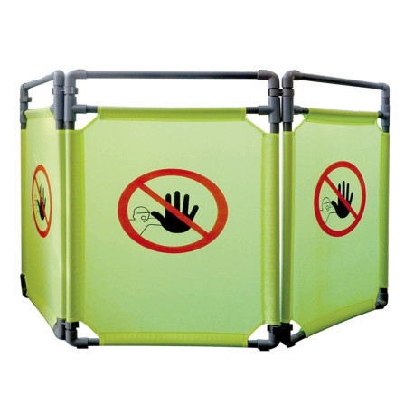 Barriera per interni - NO ENTRY - 3 pannelli - 170 x 100 cm - PL - giallo