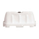 Barriera stradale - tipo New Jersey - 100 x 40 x 70 cm - PE - bianco