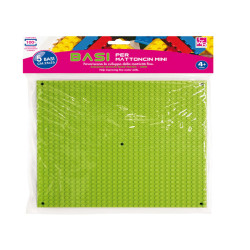 Base costruzioni Micro - in ABS - 25 x 25 cm - colori assortiti - CWR - conf. 5 pezzi