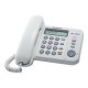 Panasonic KX-TS580EX1W - Telefono con filo con ID chiamante