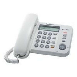 Panasonic KX-TS580EX1W - Telefono con filo con ID chiamante