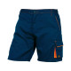 Bermuda da lavoro Panostyle M6BER - sargia/poliestere/cotone - taglia L - blu/arancio - Deltaplus