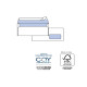 Busta SILVER90 STRIP FSC - bianca - internografata - con finestra - 110 x 230 mm - 90 gr - Pigna Envelopes - conf. 25 pezzi
