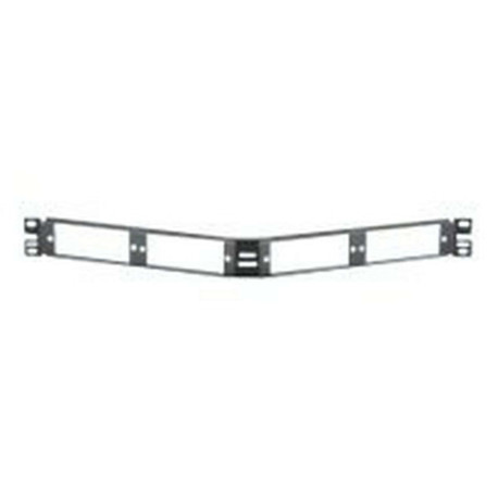 Panduit Opticom Fiber Adapter Panels - Adattatore patch panel - nero - 19"