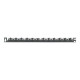 Panduit Strain Relief Bar with Clips - Pressacavo - 1U - 19"