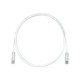 Panduit TX6 PLUS - Cavo patch - RJ-45 (M) a RJ-45 (M) - 10 m - UTP - CAT 6 - schermato, bloccato - bianco spento