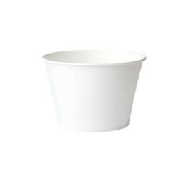 Bicchiere in carta - 100 ml - bianco - Signor Bio - conf. 50 pezzi