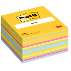 Blocco foglietti Cubo - 2030-U UL - 76 x 76 mm - 72 gr - colori assortiti - 450 fogli - Post-it