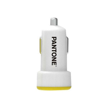 Pantone - Adattatore alimentazione per auto - 2.1 A (USB) - bianco, pantone 102C