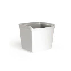 Bicchiere portapenne Mydesk - 8,7 x 7,4 x 10 cm - bianco - Arda
